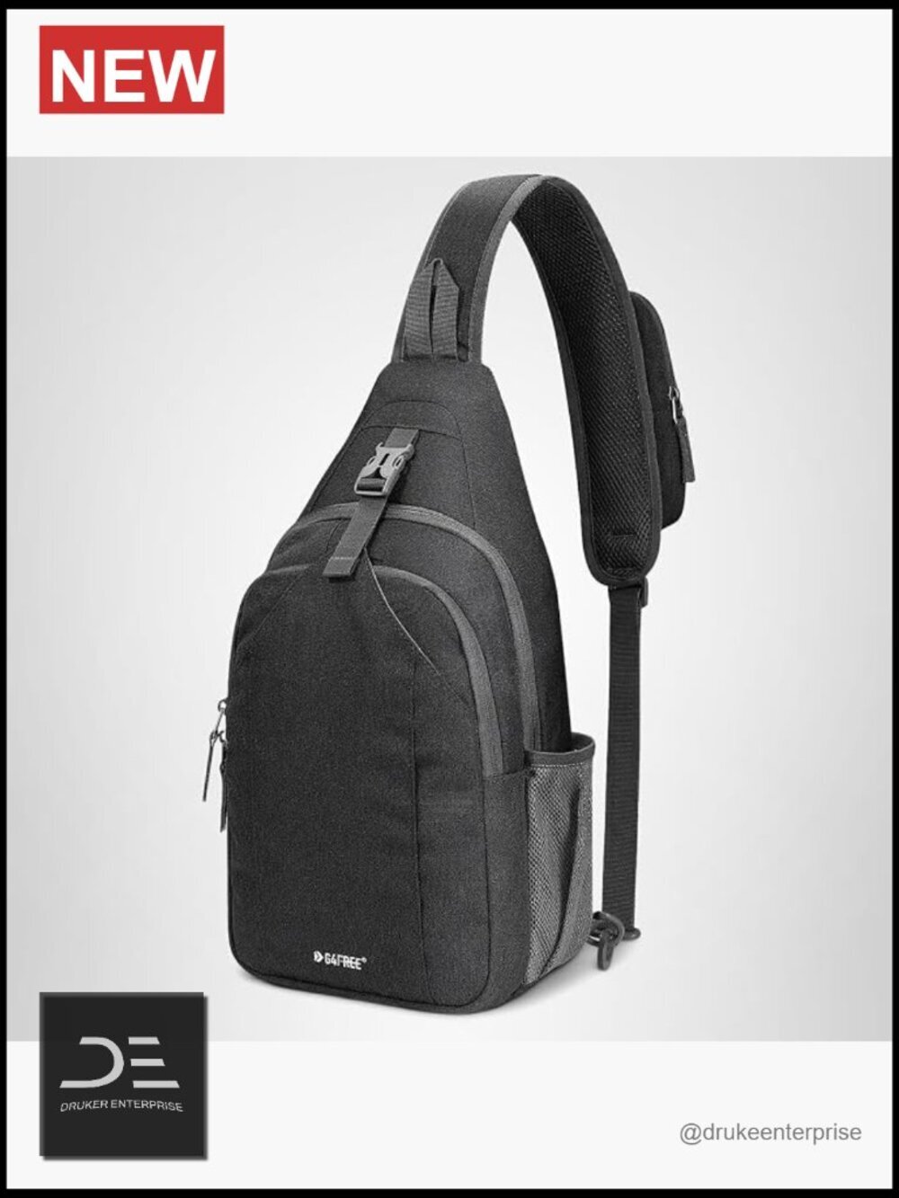 RFID Blocking Sling Bag Crossbody Lightweight Hiking Travel Daypack
